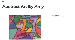 Desktop Screenshot of abstractartbyamy.com